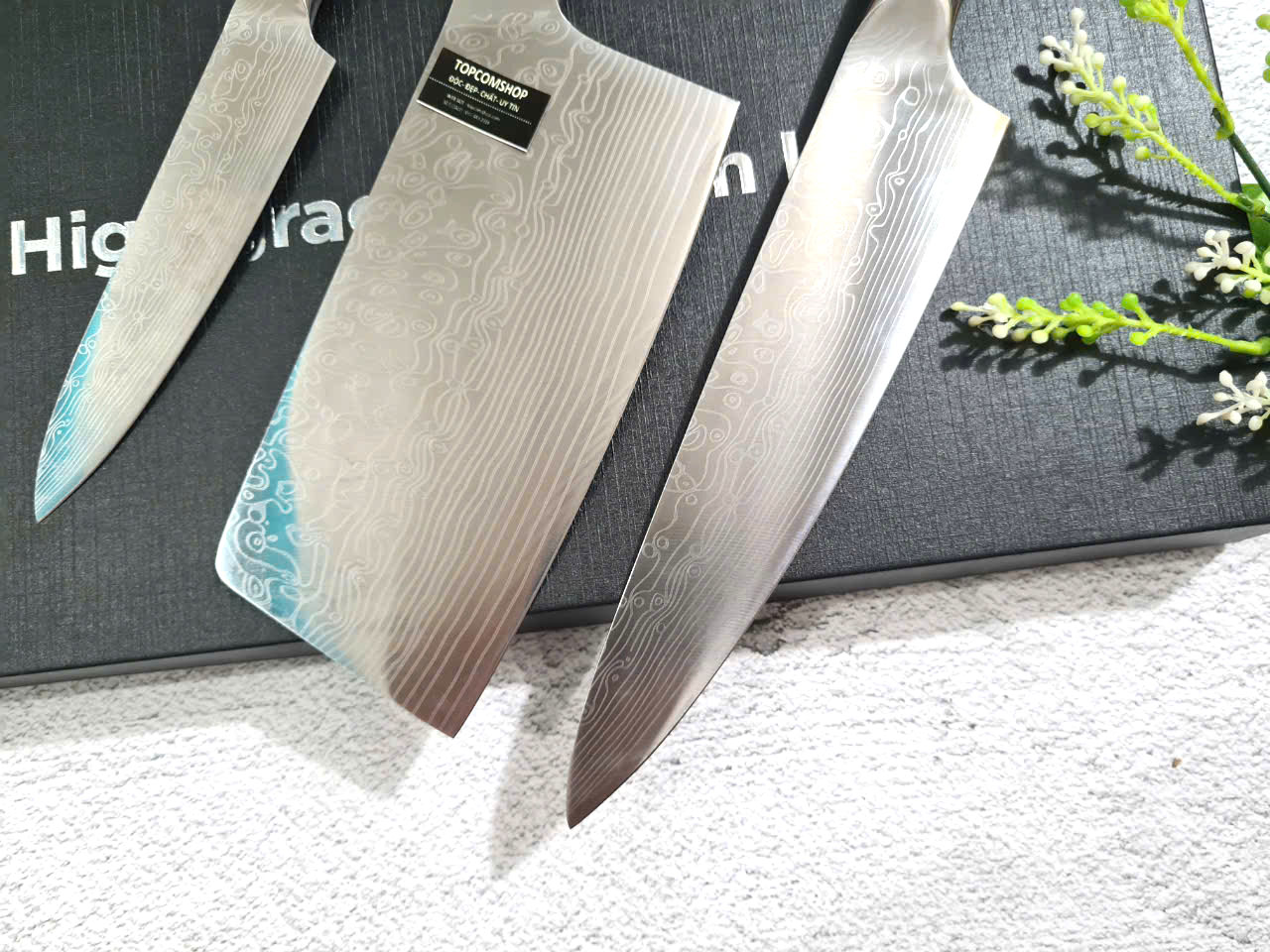 BỘ 3 DAO NHẬT - DAO BẾP SASHIMI, USUBA MÃ DT2
