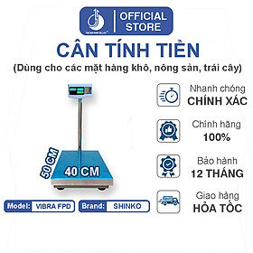 Cân Điện Tử Tính Tiền Vibra FPD - Mặt Bàn Cân 400X500MM