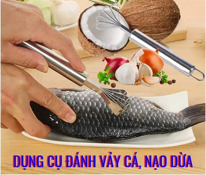 Dụng cụ đánh vảy cá, nạo dừa chuyên dụng - Henrysa