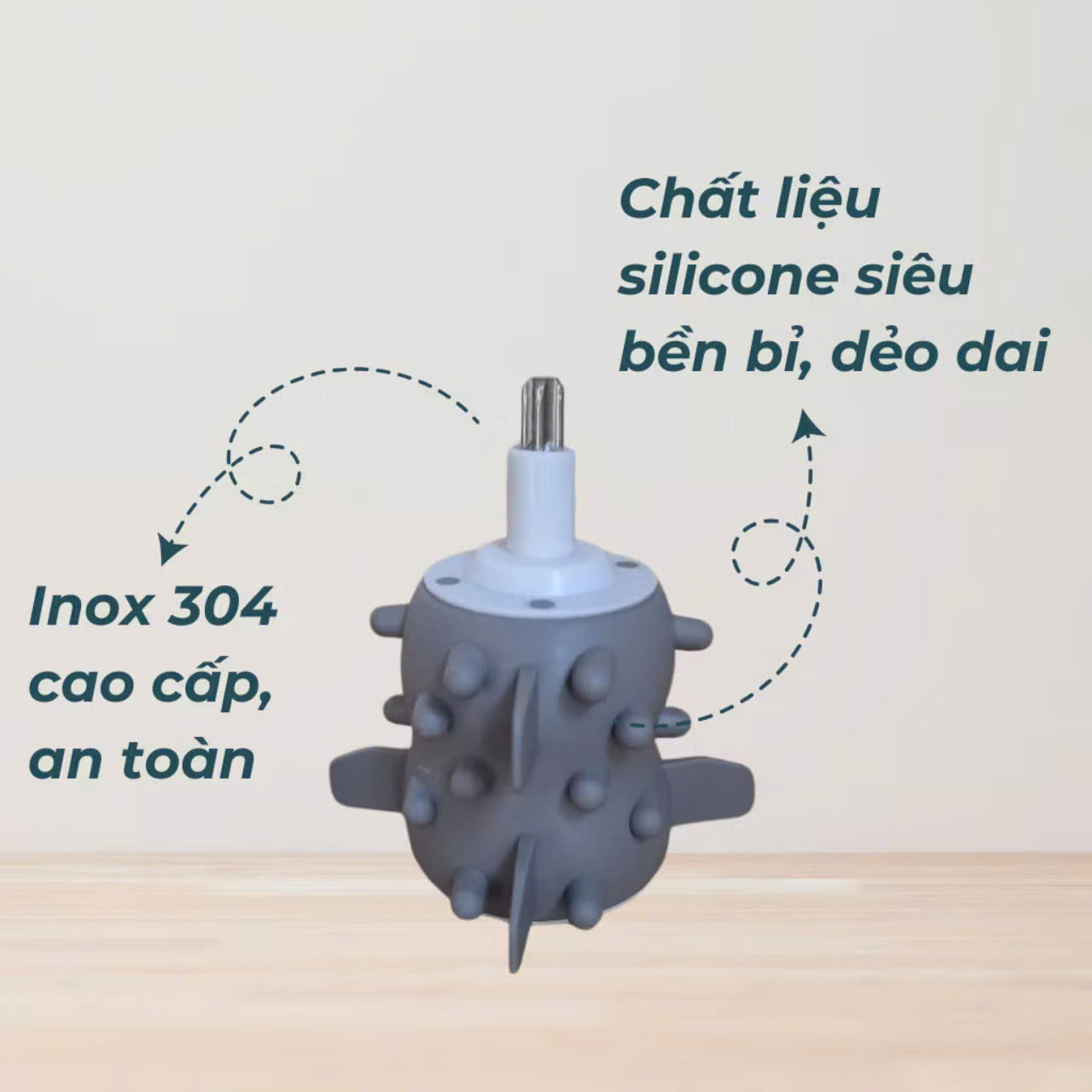 Dụng Cụ Bóc Hành Tỏi, Đánh Ruốc Cho Máy Xay Thịt 2L SK2287 - Phụ Kiện Hỗ Trợ Máy Xay Thịt Seka Làm Ruốc - Chính Hãng