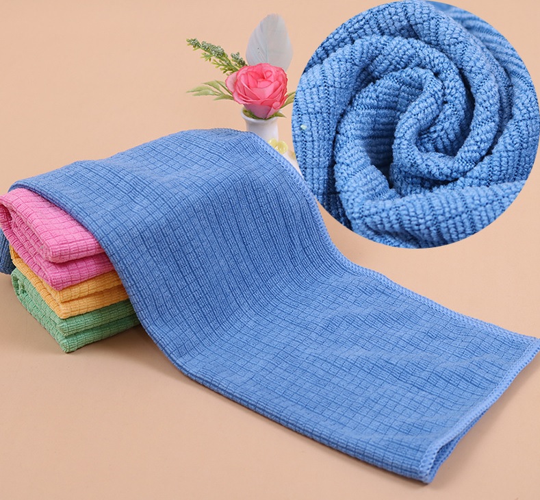 Combo 4 Khăn lau xe đa năng Hàn Quốc 100% Microfiber KT 30x40cm chuyên dụng lau kính và nội thất, thấm hút tốt không bụi vải