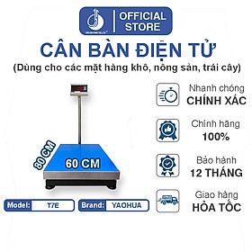 Cân Bàn Điện Tử T7E - Mặt Bàn Cân 600X800MM