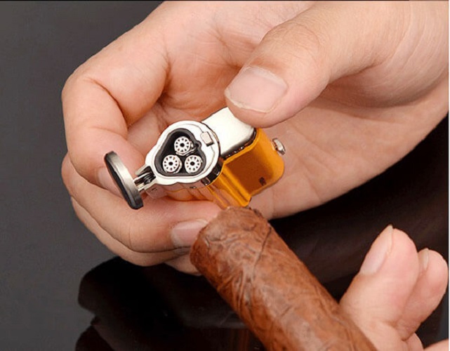 Vỏ Hột Quẹt Bật Lửa Khò 3 Tia COB 54 Thiết Kế Độc Lạ Lửa Khò Mạnh Mẽ - Dùng Gas Cao Cấp