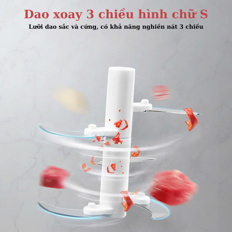 Dụng Cụ Xay Tỏi Ớt E1919,1920 Xay Cầm Tay Đa Năng Tiện Lợi Thông Minh