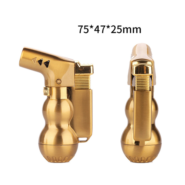 Vỏ Hột Quẹt Bật Lửa Hộp Quẹt Khò Gas Hồ Lô 1 Tia Cực Mạnh Hongbo HB-804 Thiết Kế Đẹp Độc Lạ Cao Cấp - Giao Màu Ngẫu Nhiên