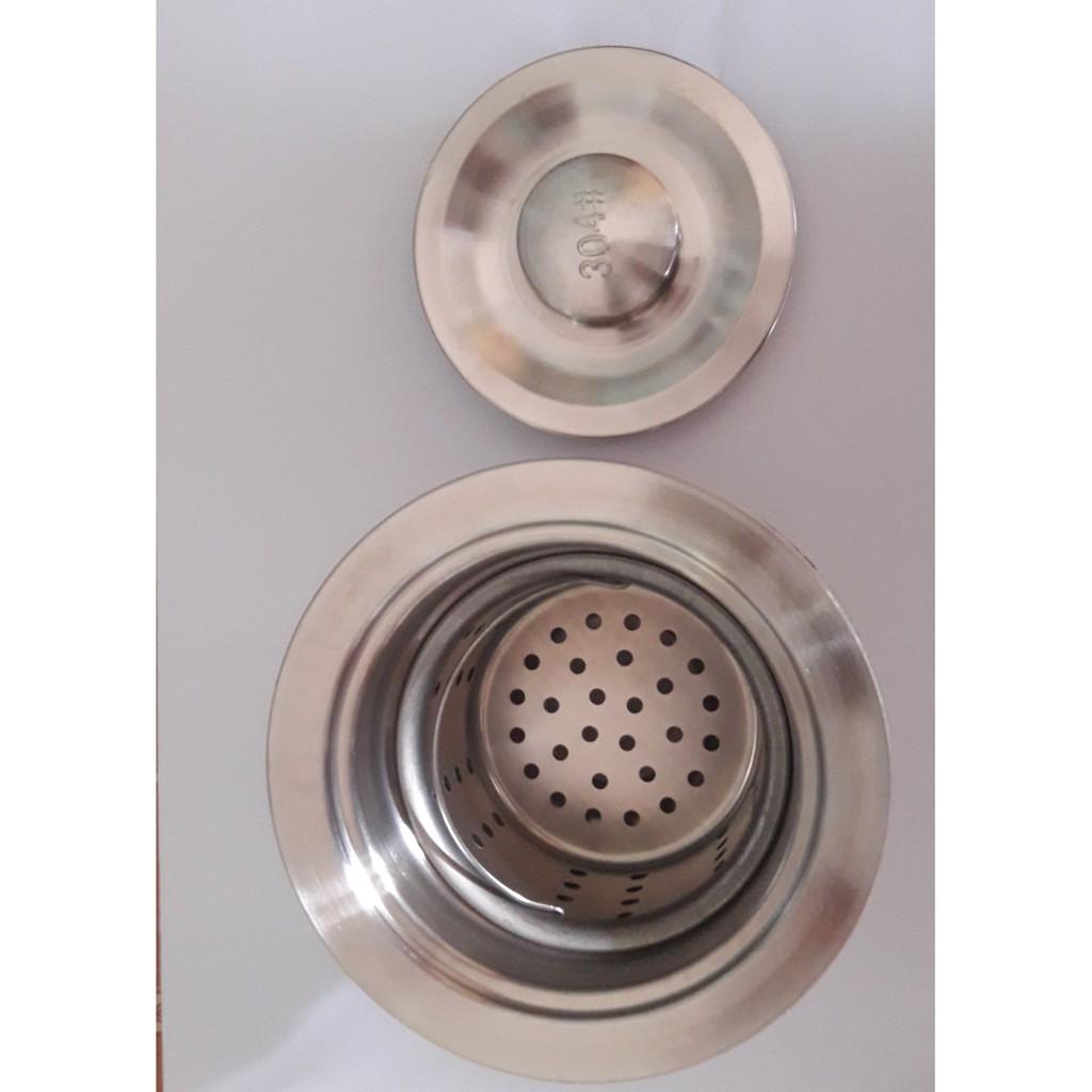 LỌC RÁC CHẬU RỬA CHÉN INOX 304 CHỐNG RỈ (ĐÃ CÓ NẮP ĐẠY)