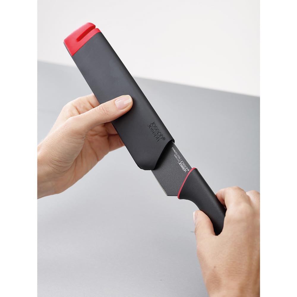 Set 2 dao Joseph Joseph Slice & Sharpen 10146 Black/Red Hàng chính hãng