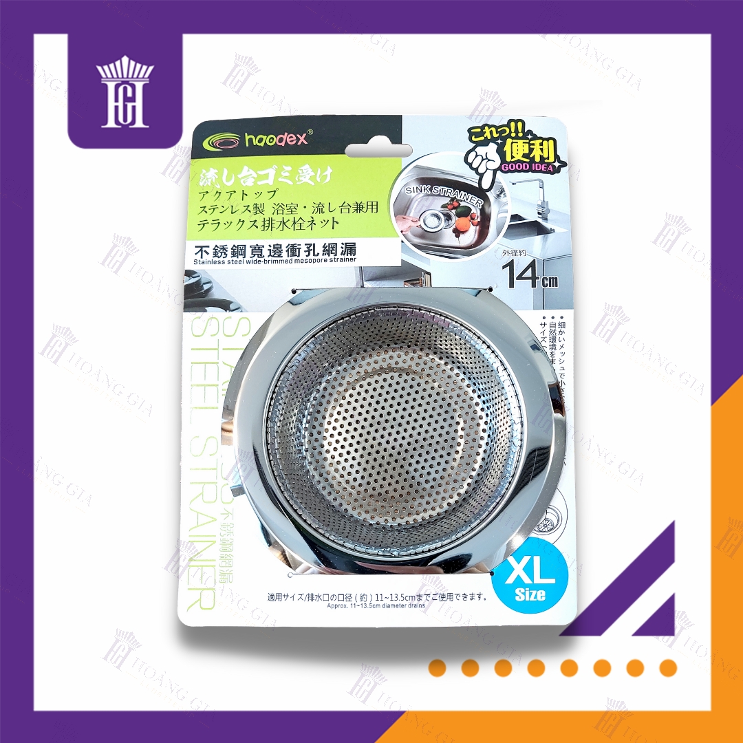 Combo 2 Chiếc Chặn Rác Inox Chậu Rửa Bát Size XL 14cm Lọc Rác Inox Bồn Rửa Chén Hoàng Gia Haodex Inox 201 Siêu Bền 2 Mặt Mạ Bóng Chất Lượng Cao – Hàng Nhập Khẩu