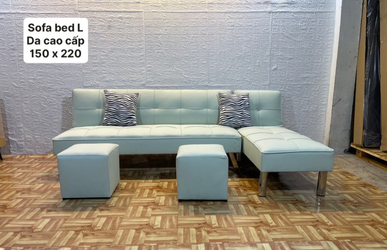 Bộ sofa bed góc L tiện lợi Tundo giá rẻ cho chung cư, căn hộ mini