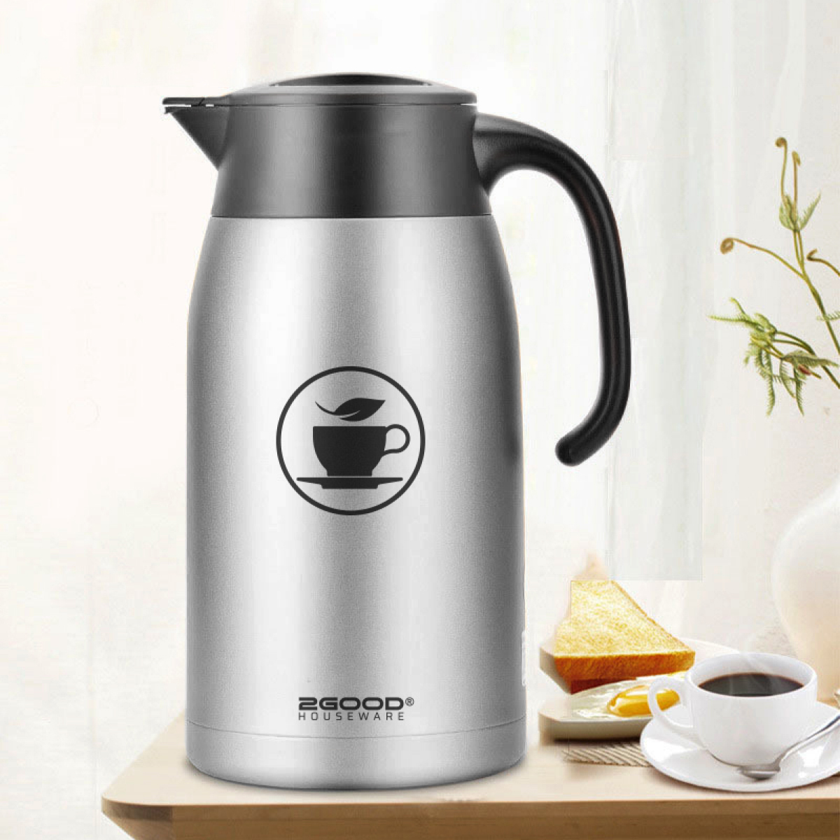Bình Pha Trà Giữ Nhiệt, Phích Nước Nóng Lạnh 2GOOD B18 1.6 Lít - Bình Ủ Giữ Nhiệt Nóng Lạnh Suốt 24h