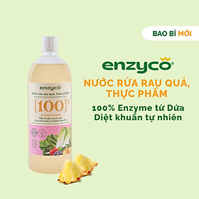 Nước ngâm rửa rau củ quả, thực phẩm sinh học Enzyco 1L - 100% Enzyme Dứa