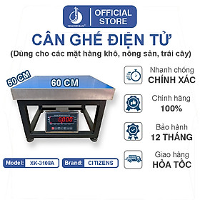 Cân Ghế Điện Tử XK3108A - Mặt Bàn Cân 500x600MM - Đầu Chống Nước