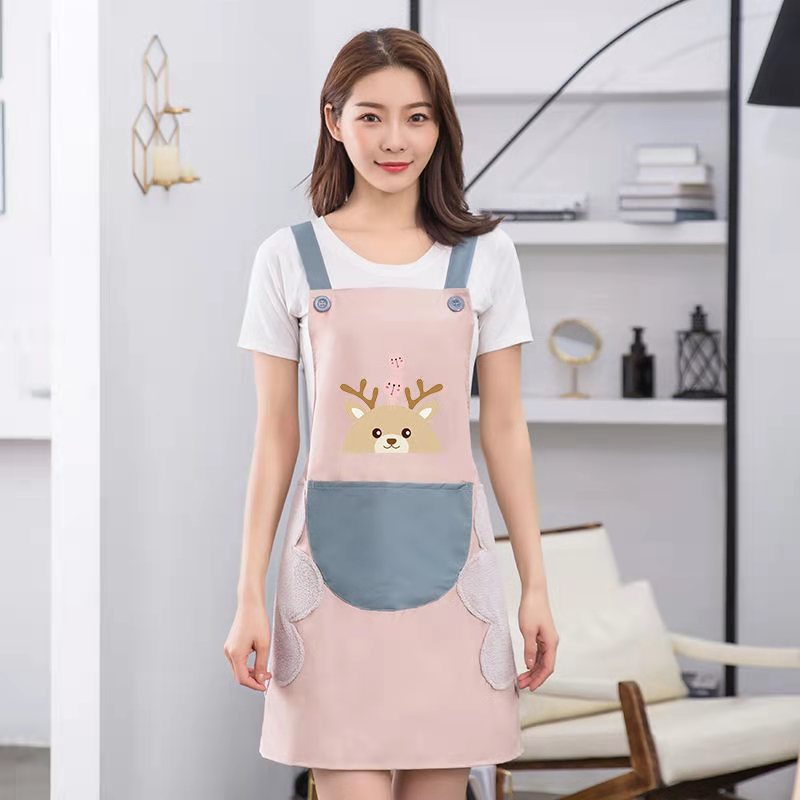 Tạp dề nấu ăn , thiết kế thời trang ,kiểu dáng giản dị ,dễ thương ,có khăn lau tay bên hông ,chống thấm nước , thích hợp cho cả nam và nữ