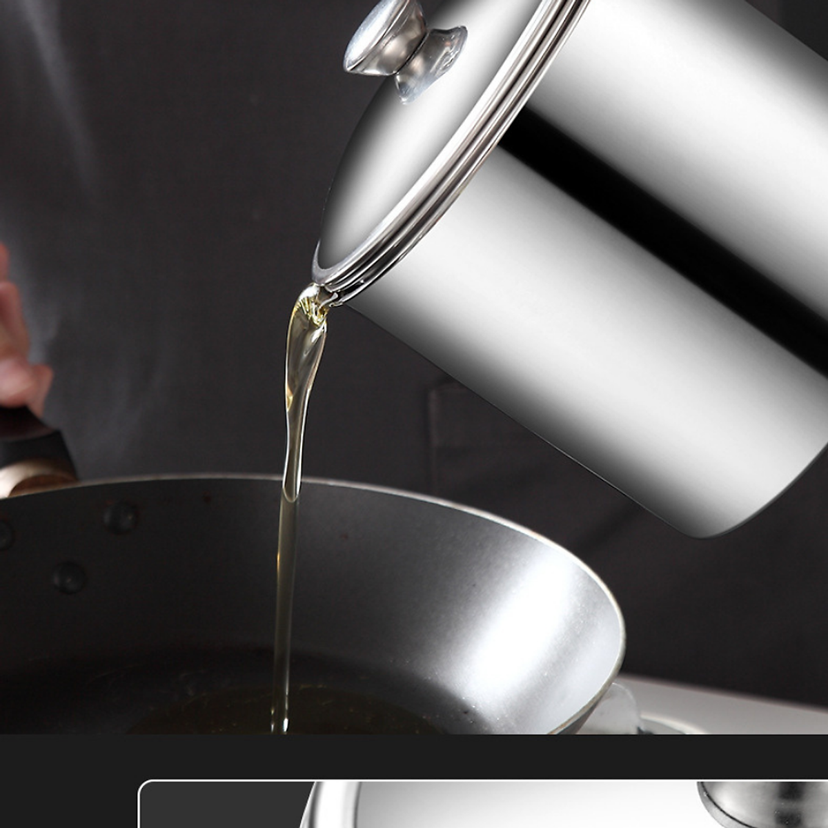 Ca Lọc Dầu Inox 304 Không Thấm Lọc Dầu Cực Trong ,Không Để Lại Cặn,Nguyên Chất Dầu Không Đen - Hàng Loại 1 - Chính Hãng MINIIN