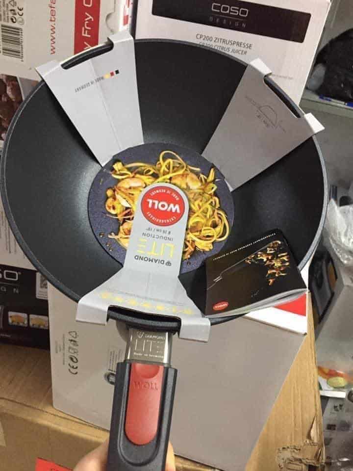 Chảo sâu lòng Woll Diamond Lite Wok and Stir Fry Pans 26 cm Made in Germany, Hàng Chính Hãng