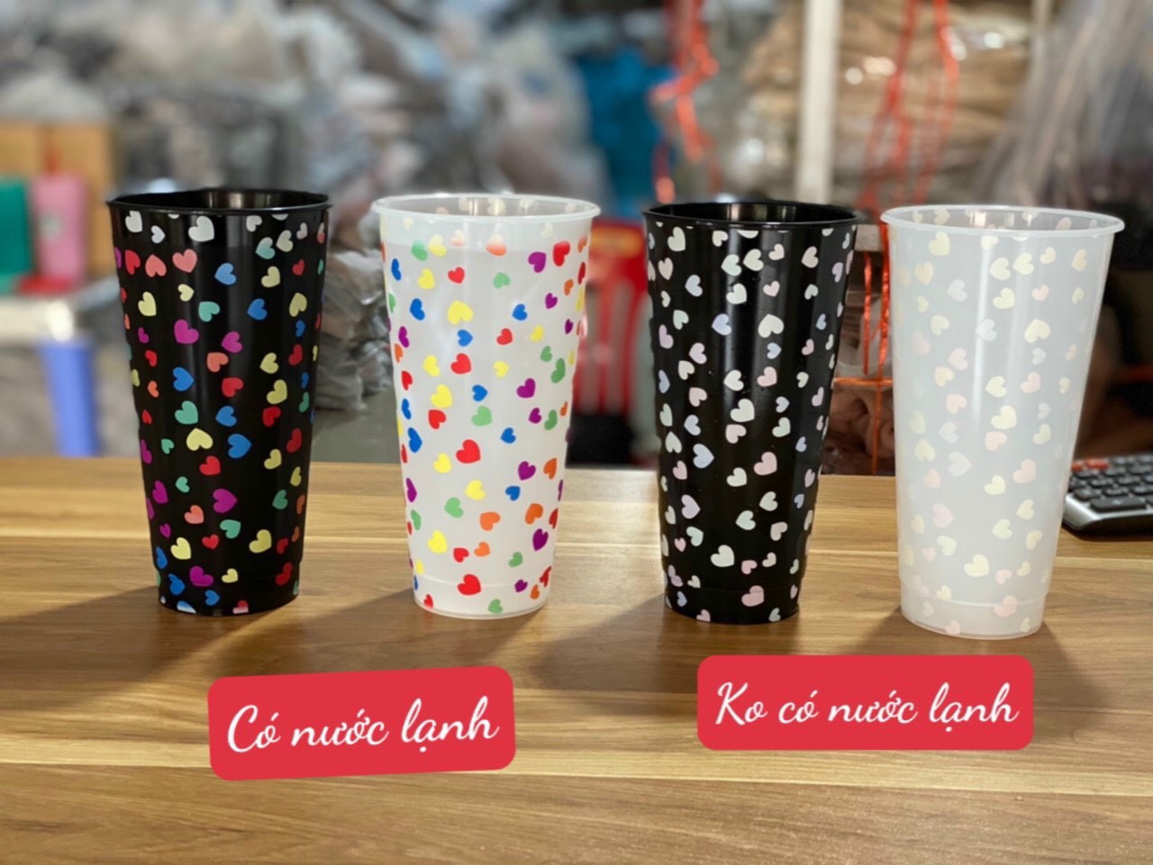 { Chọn Màu} Ly Nước Thần Kì Đổi Màu Theo Nhiệt Độ Tặng Kèm Ống Hút Và Khăn Lau PaKaSa - Hàng Chính Hãng