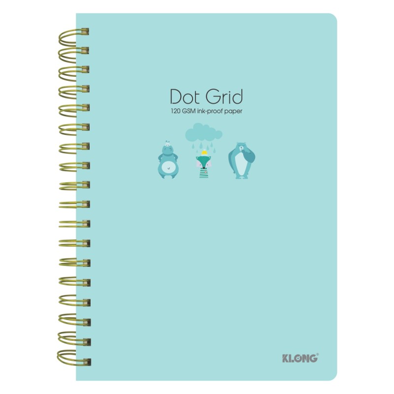 Sổ KLONG lò xo kép B5- ruột chấm Dot Grid 200tr 115/76; MS: 960