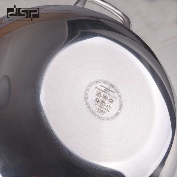 Chảo chống dính lòng sâu inox 304 cao cấp DSP CS004-W32 và CS004-W34 chất liệu Inox 304, công nghê chống dính khoan trắc bề mặt cao cấp- Hàng chính hãng