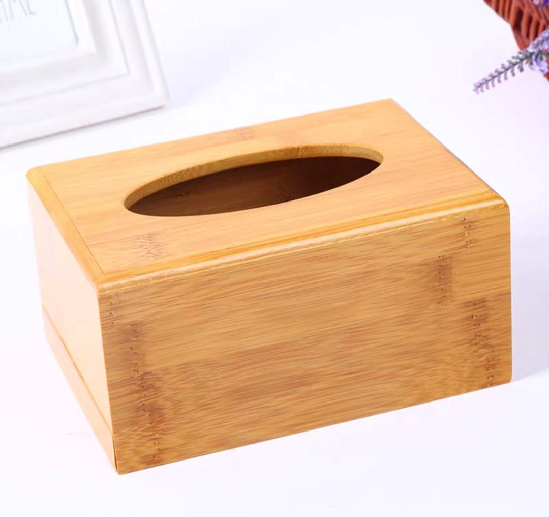 Hộp đựng giấy ăn bằng gỗ tre trúc tự nhiên cao cấp