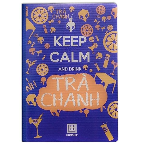 Vở Keep Calm & Matcha Trà Xanh - Kẻ Ngang 200 Trang - Hồng Hà 1400 (Mẫu Màu Giao Ngẫu Nhiên)