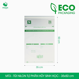 MT3 - 50x35 cm - 500 Túi nilon (tự phân hủy sinh học) đóng hàng