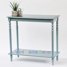 Bàn Console Trang Trí Chân Tiện Màu Xanh Lam 9001- Thương hiệu Viet Home Decor