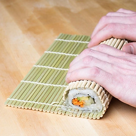 Thảm tre cuộn sushi- Bộ làm sushi tại nhà mini