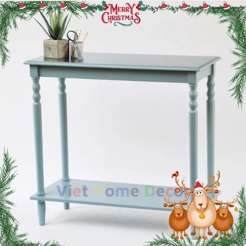 Bàn Console Trang Trí Chân Tiện Màu Xanh Lam 9001- Thương hiệu Viet Home Decor