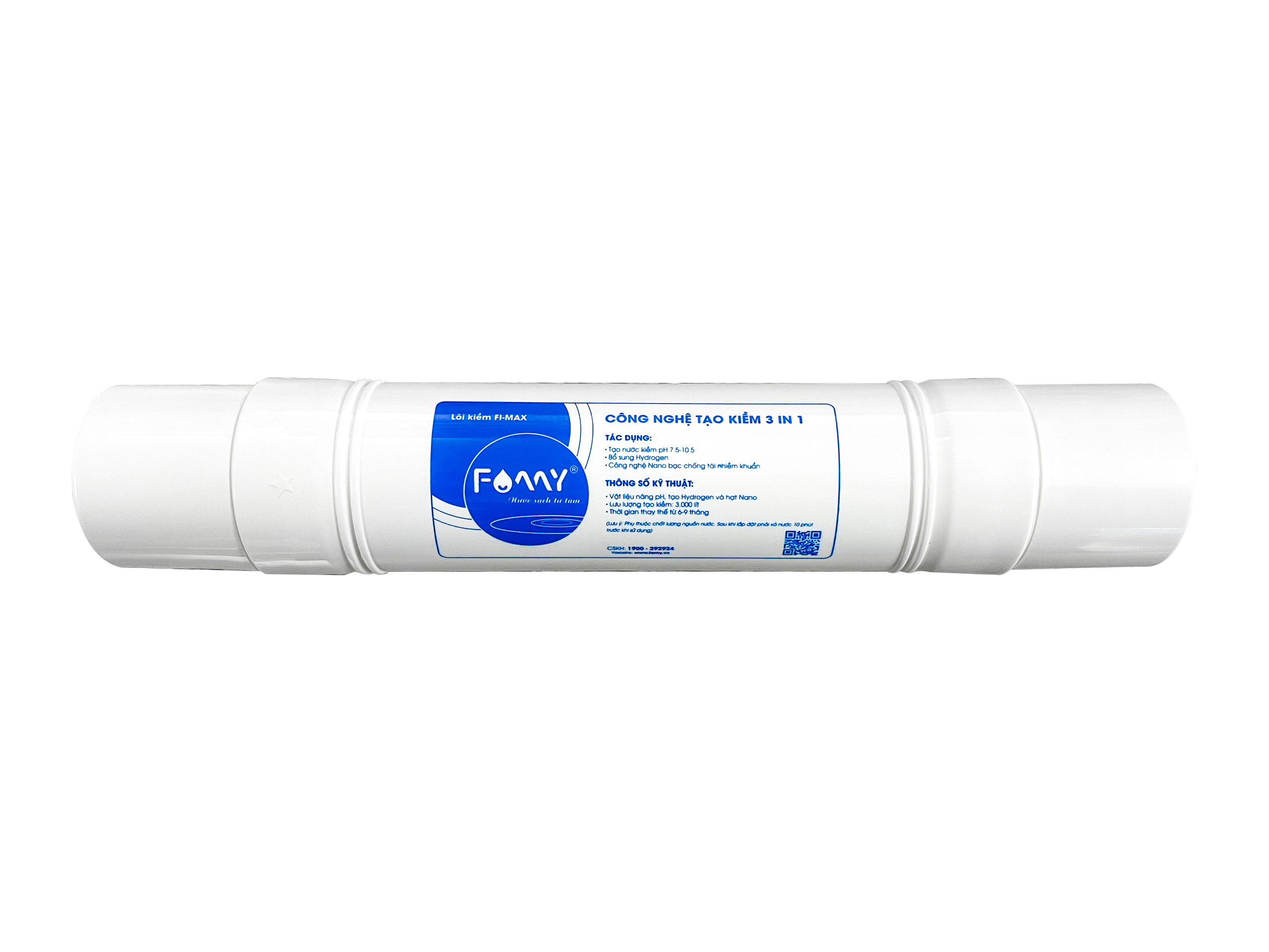 Lõi Lọc Tạo Kiềm Hydrogen Famy FI-MAX 3 IN 1 Hàng Chính Hãng - Lắp Cho Các Loại Máy Lọc Nước R.O