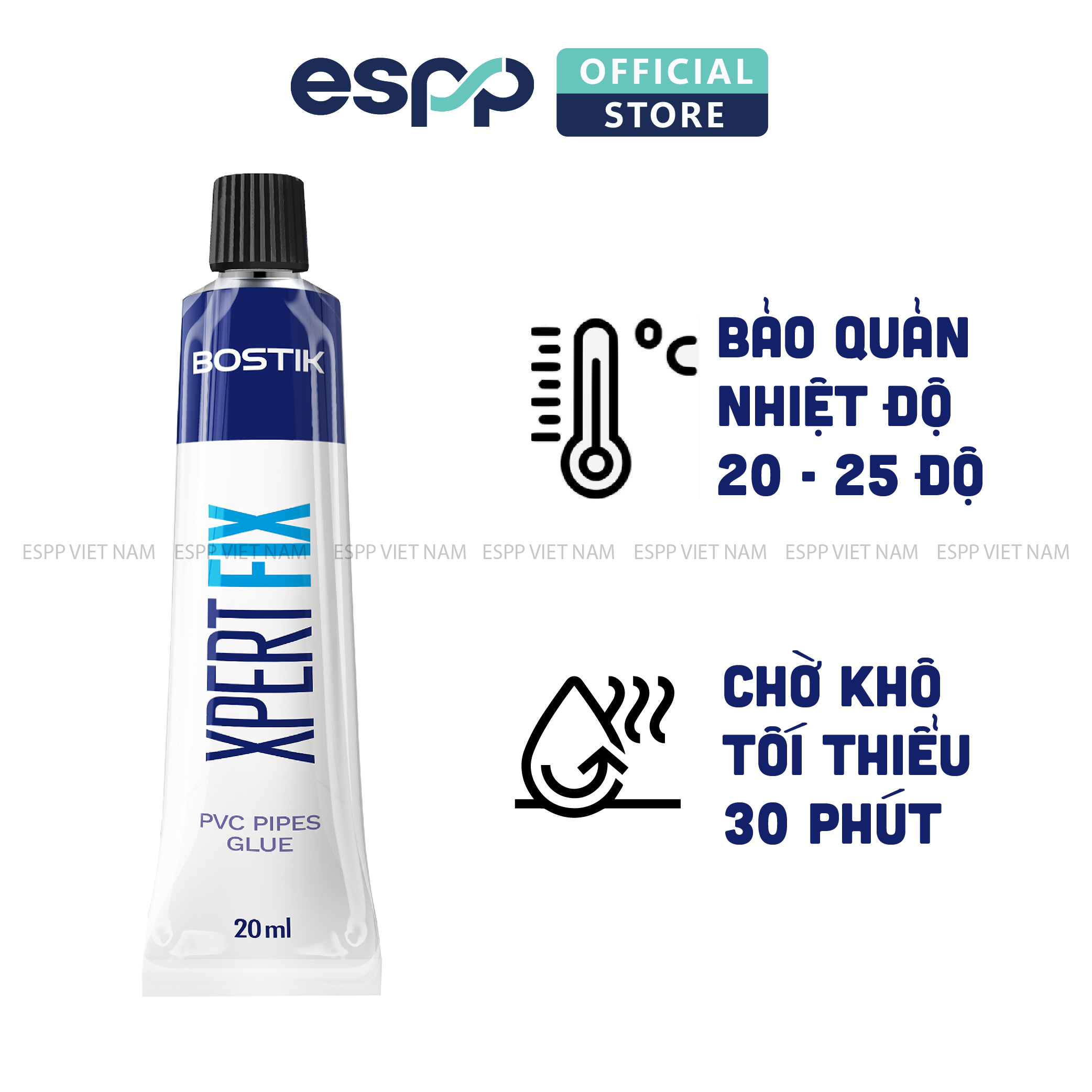Keo Dán ống nước XPERT đa năng 20mlL - BOSTIK
