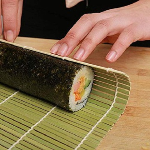 Thảm tre cuộn sushi- Bộ làm sushi tại nhà mini