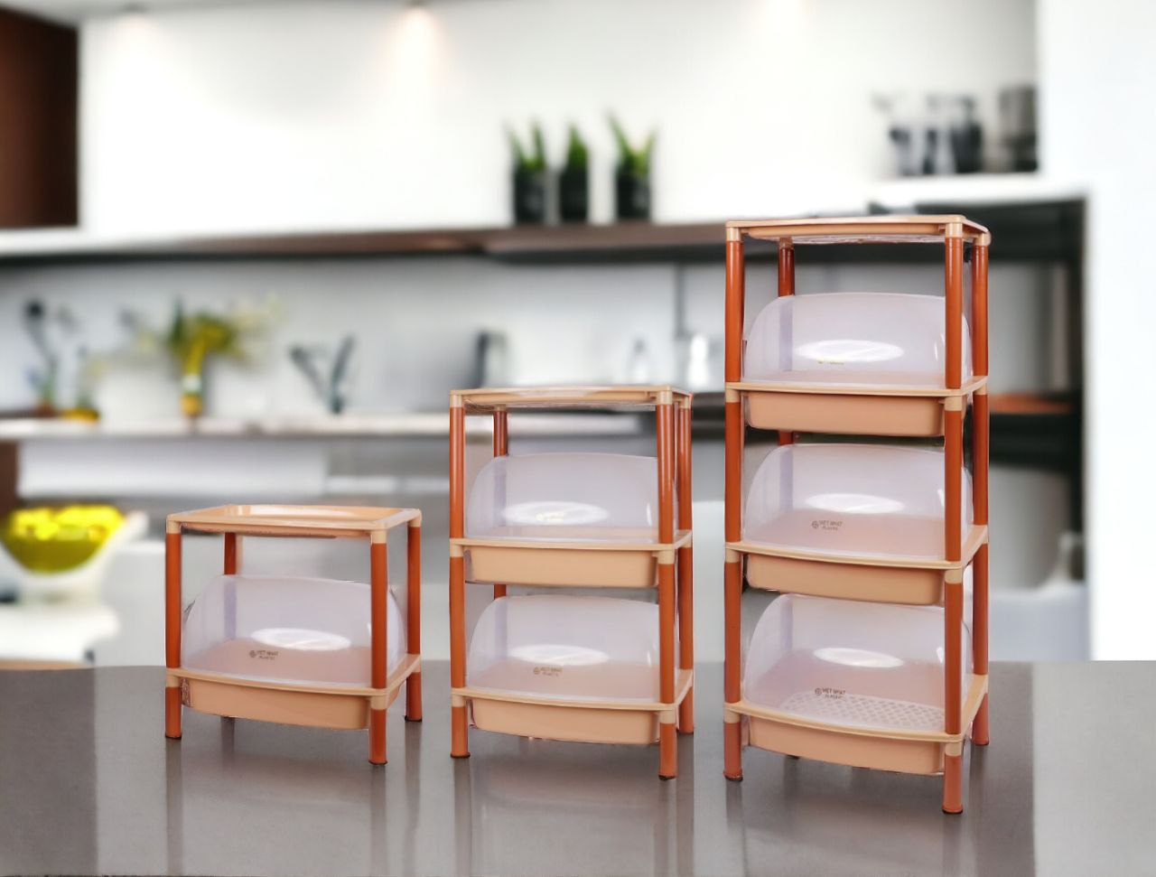 KỆ CHÉN BÁT ĐĨA 1 / 2 / ,3 TẦNG CÓ NẮP ĐẬY - KỆ LỒNG CÓ NẮP ĐẬY KÍN CHỐNG BỤI VÀ CÔN TRÙNG TIỆN LỢI