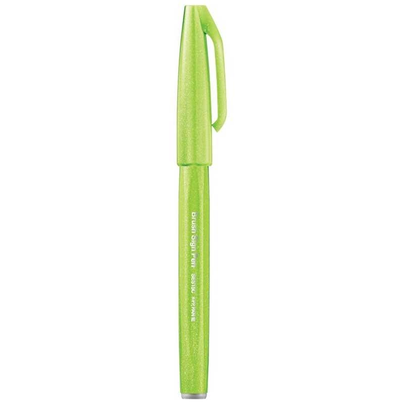 Bút Lông Màu Nước Pentel SES15C-K - Xanh Lá Nhợt