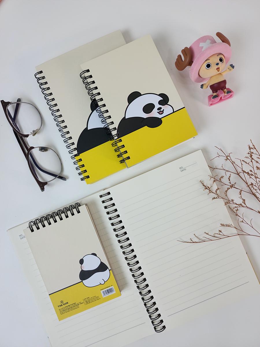 Sổ Lò Xo A5 - Kẻ Ngang 100 Trang 15 x 21 cm 80gsm - Panda - The Sun 02