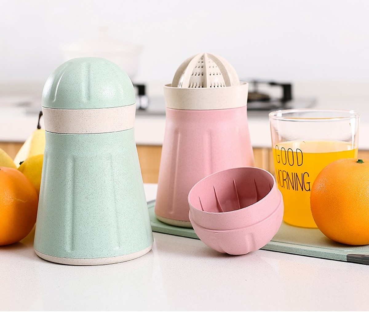 Dụng Cụ Vắt Cam Lúa Mạch Có Tay Cầm Tiện Dụng, Dụng Cụ Vắt Hoa Quả Chống Vỡ - Chịu Nhiệt Tới 120 Độ C