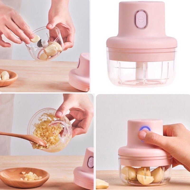 Máy xay tỏi ớt mini , xay thực phẩm , tiện lợi , đa năng sạc điện ,đơn giản dễ sử dụng