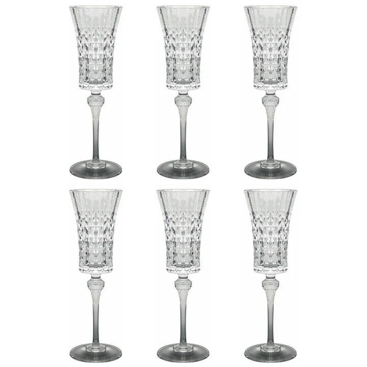 BỘ 6 LY CHAMPAGNE PHA LÊ PHÁP CRISTAL D
