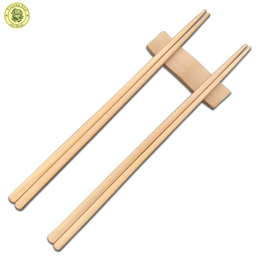 Bộ 5 Đôi Đũa Gỗ Cà Chít Tiện Đầu Tự Nhiên Mỹ Nghệ - Đồ Dùng Nhà Bếp Thương Hiệu Trường Sơn