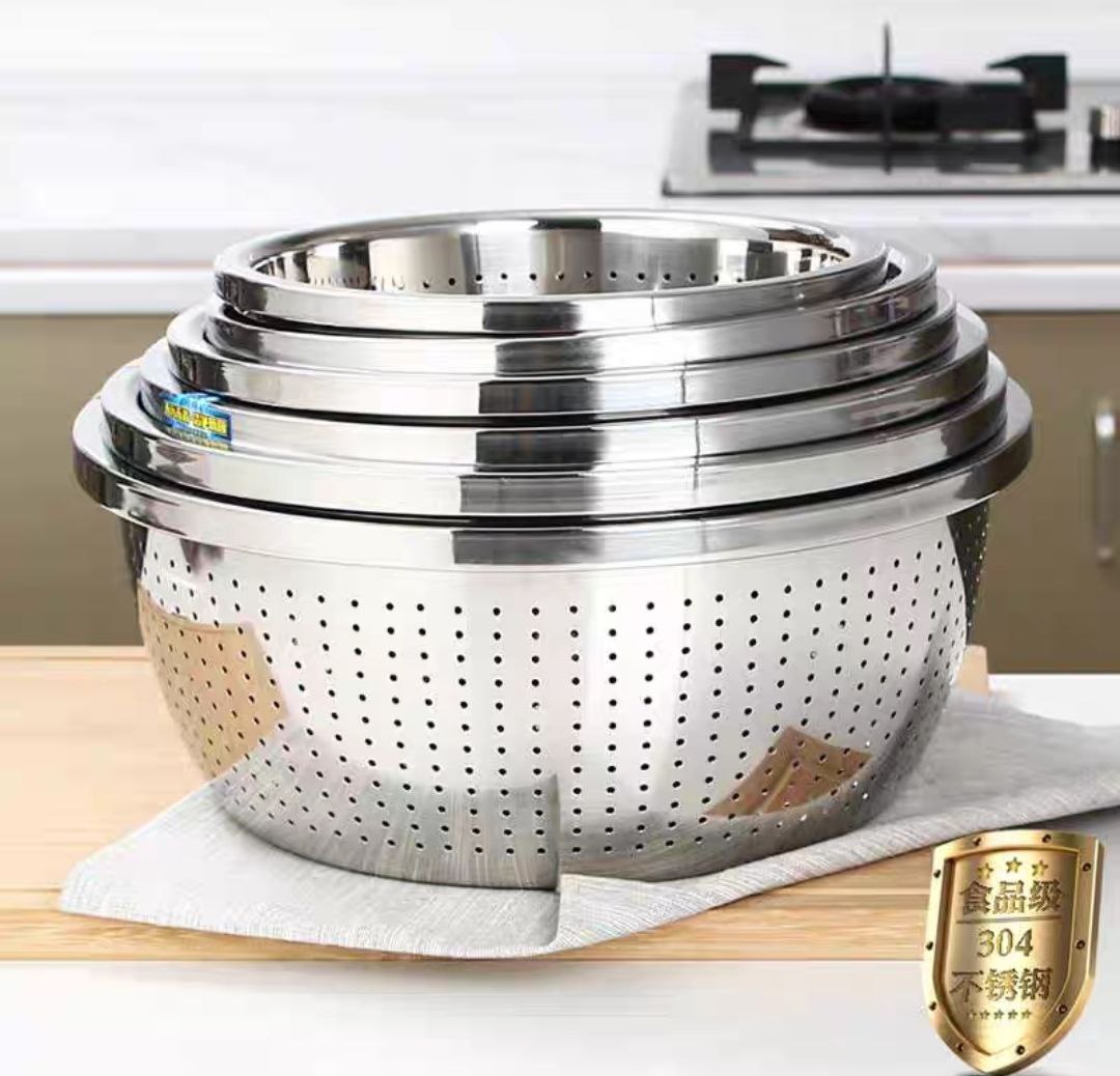 rổ inox ,rá vo gạo inox 304% cao cấp