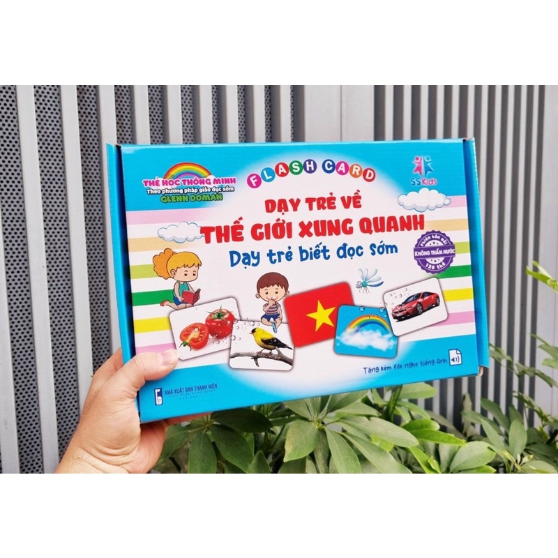 Sách - Thẻ học thông minh 16 chủ đề,khổ A5,chống thấm nước