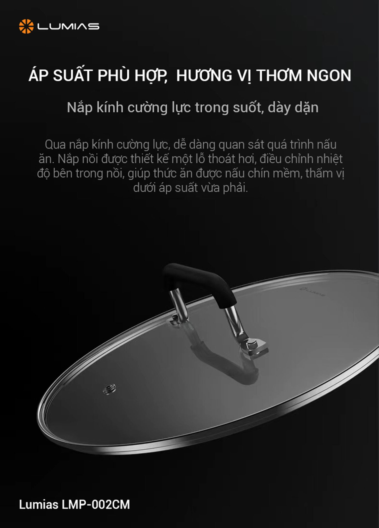 Nồi hợp kim nhôm Lumias LMP-002CM Hàng chính hãng