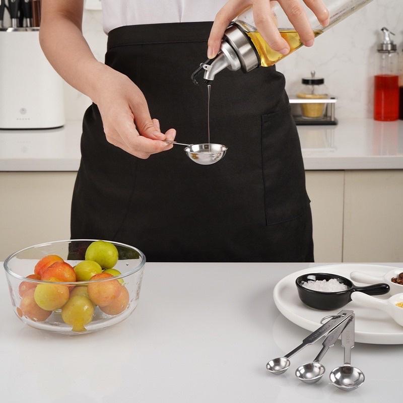Bộ thìa đong Inox 4 chi tiết
