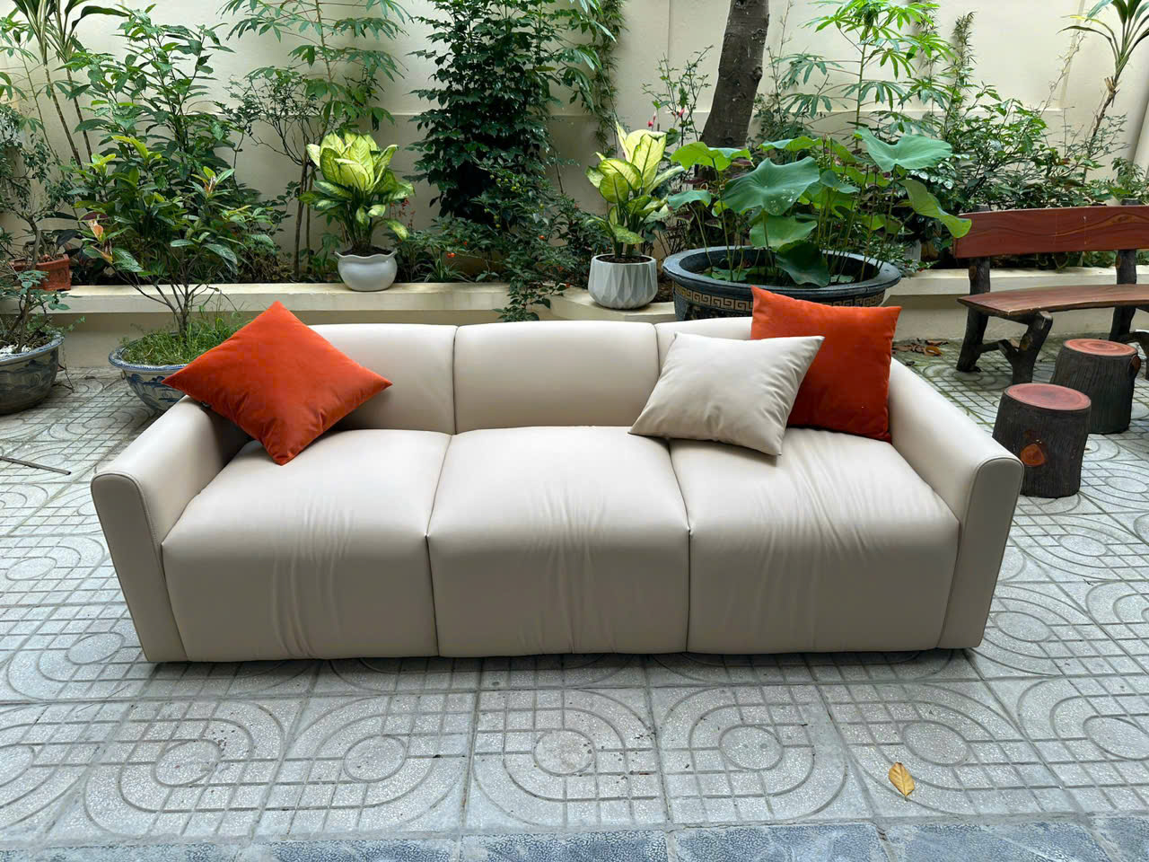 (HÌNH THỰC TẾ) Sofa băng Model 2025 KT 2m2 or Resize Juno Sofa