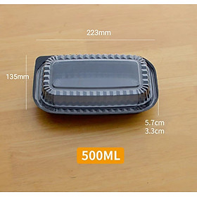 HỘP CƠM ĐẾ ĐEN 1 NGĂN HT17 LOẠI DÀY (THÙNG 500 BỘ)