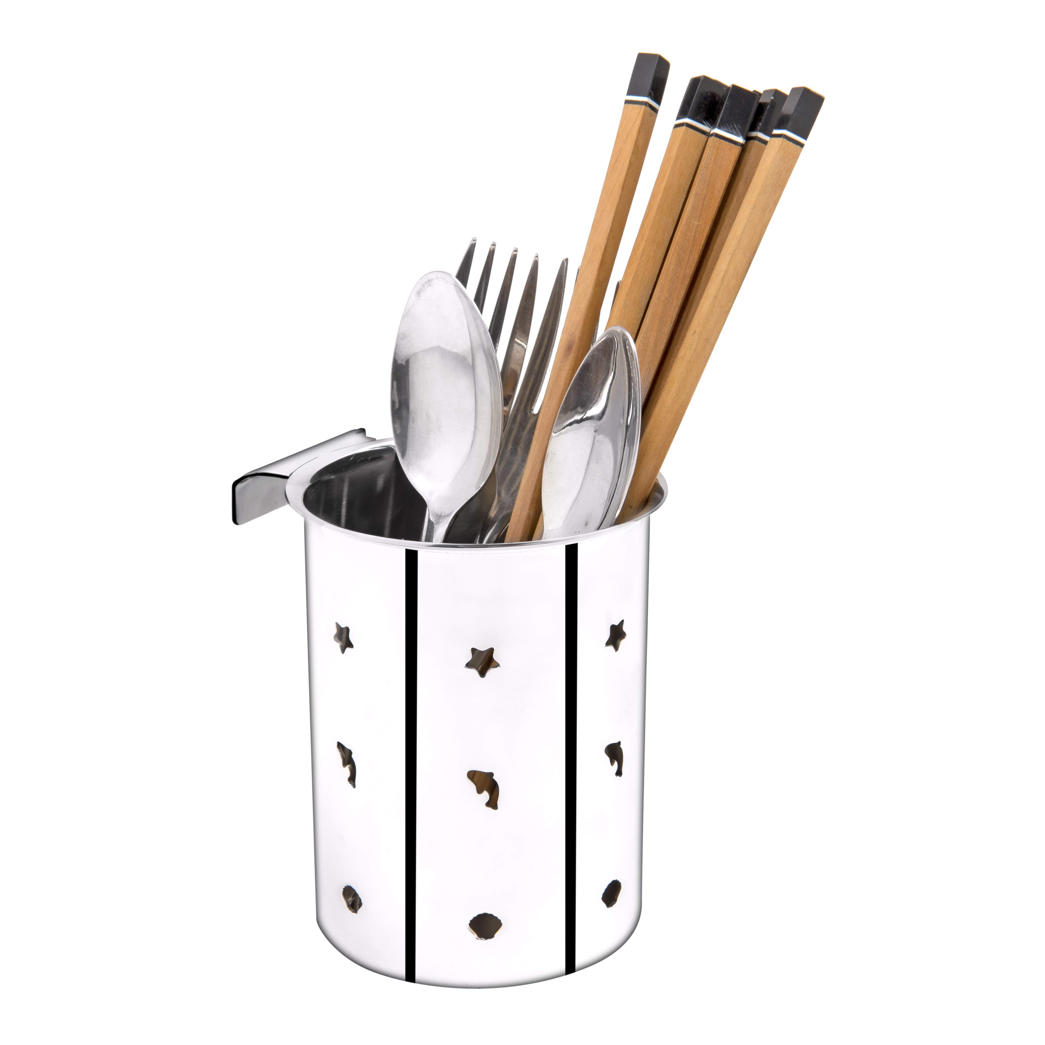 Kệ muỗng đũa treo + bắt vít inox 304 TOVASHU MC6