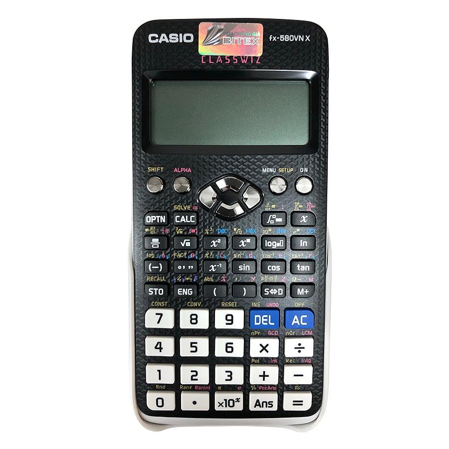 Máy Tính Casio FX 580 VN X - Màu Đen - Tặng Kèm 3 Bút Gel G01 0.5 mm (2 Mực Tím + 1 Mực Xanh)