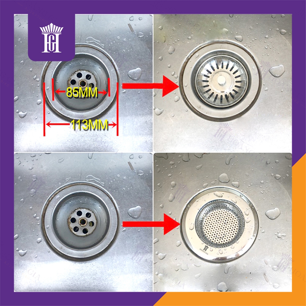 Combo 2 Chiếc Chặn Rác Inox Chậu Rửa Bát Size XL 14cm Lọc Rác Inox Bồn Rửa Chén Hoàng Gia Haodex Inox 201 Siêu Bền 2 Mặt Mạ Bóng Chất Lượng Cao – Hàng Nhập Khẩu
