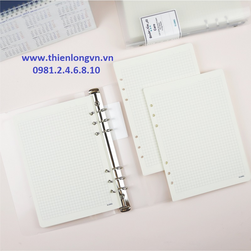 Sổ Caro file nhựa A5 - 100 tờ ; Klong 994