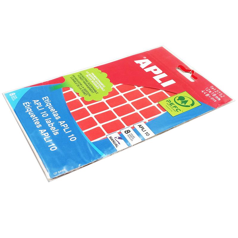 APLI_Nhãn Dán Đỏ 10 Miếng 12x18_2752