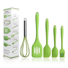 Bộ dụng cụ làm bánh silicone/ Bộ chổi phới 5 chi tiết